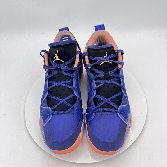 Nike Air Jordan 37 Low Til Dawn Men Size 11.5 DQ4122-400 Lapis Blue Crimson Shoe - Picture 3 of 11